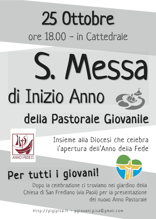 Locandina Messa Inizio Anno PiGì - 2012