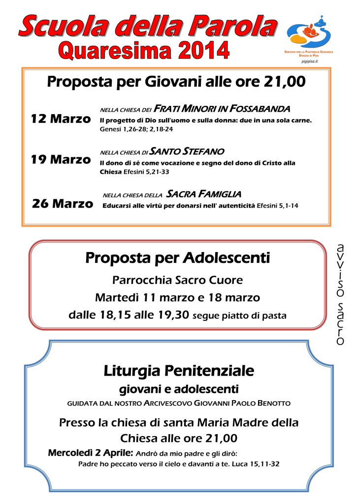 Volantino scuola della parola_quaresima_2014