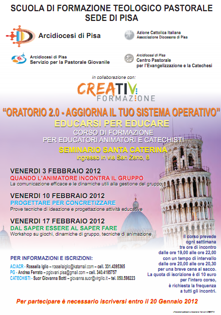 Locandina Oratorio 2.0 aggiorna il tuo Sistema Operativo